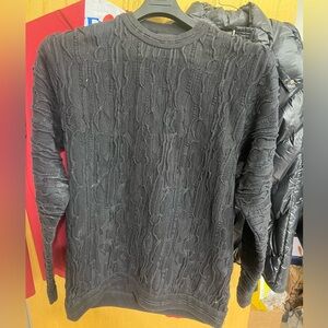 COOGI Men's Blackout Crewneck Special Knit Sweater